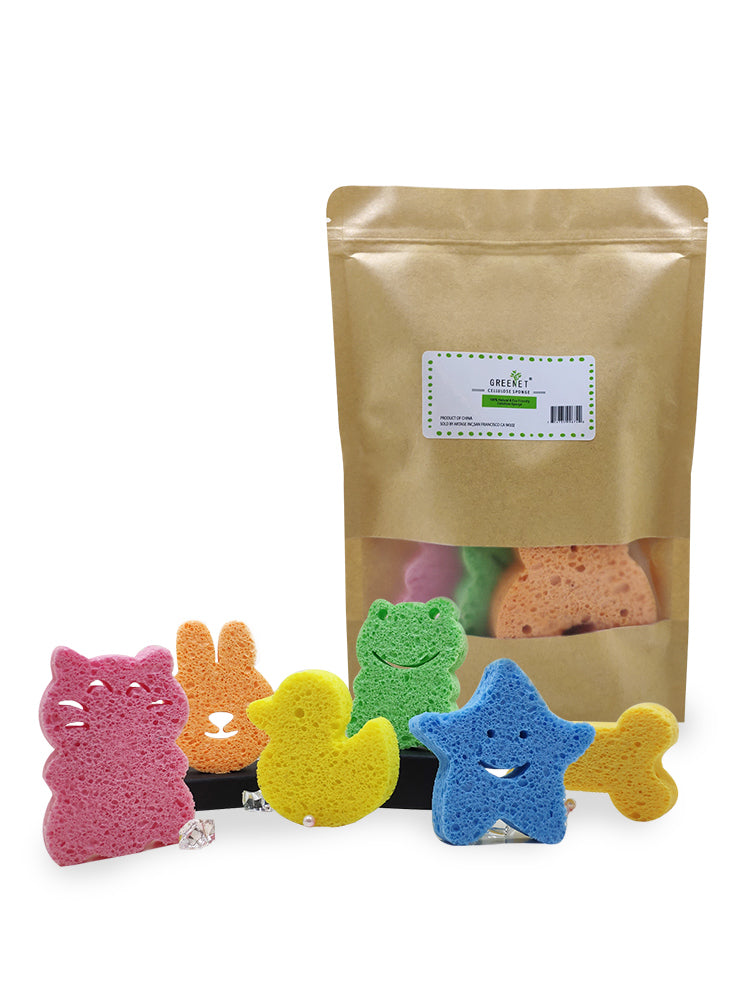 Baby Bath Sponge 6 Pack – Baby Sponge Super Soft for Bathing – Natural –  GREENET CLEANING