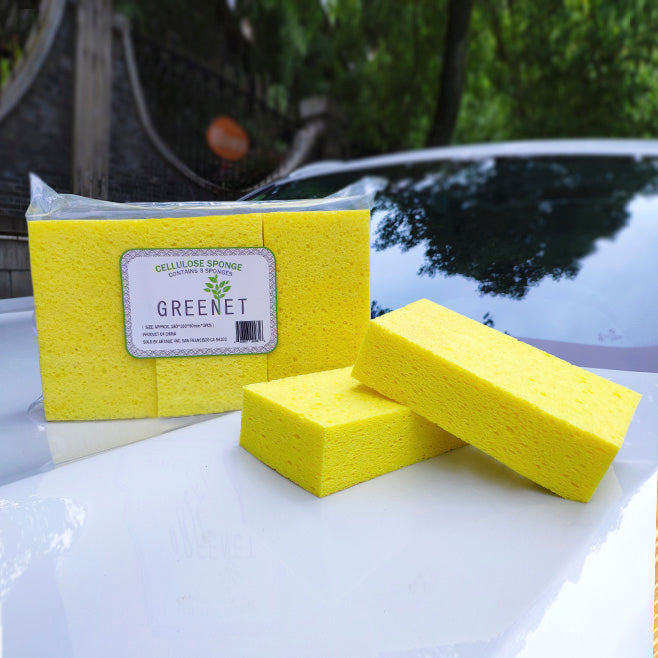 Car Washing Sponge, Soft Large Sponge, Natural Cellulose Cleaning Tool –  ITTAHO